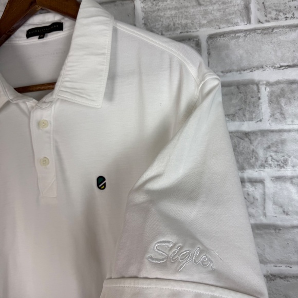 EXTRACURRICULAR Pure White Performance Casual Golf Polo Mens XL Stretch - Picture 3 of 9